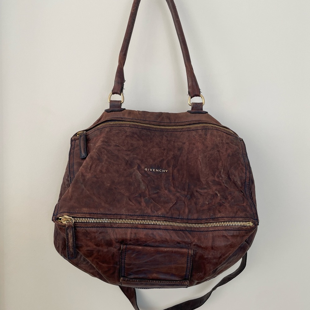 Givenchy Pandora bag in brown distressed leather